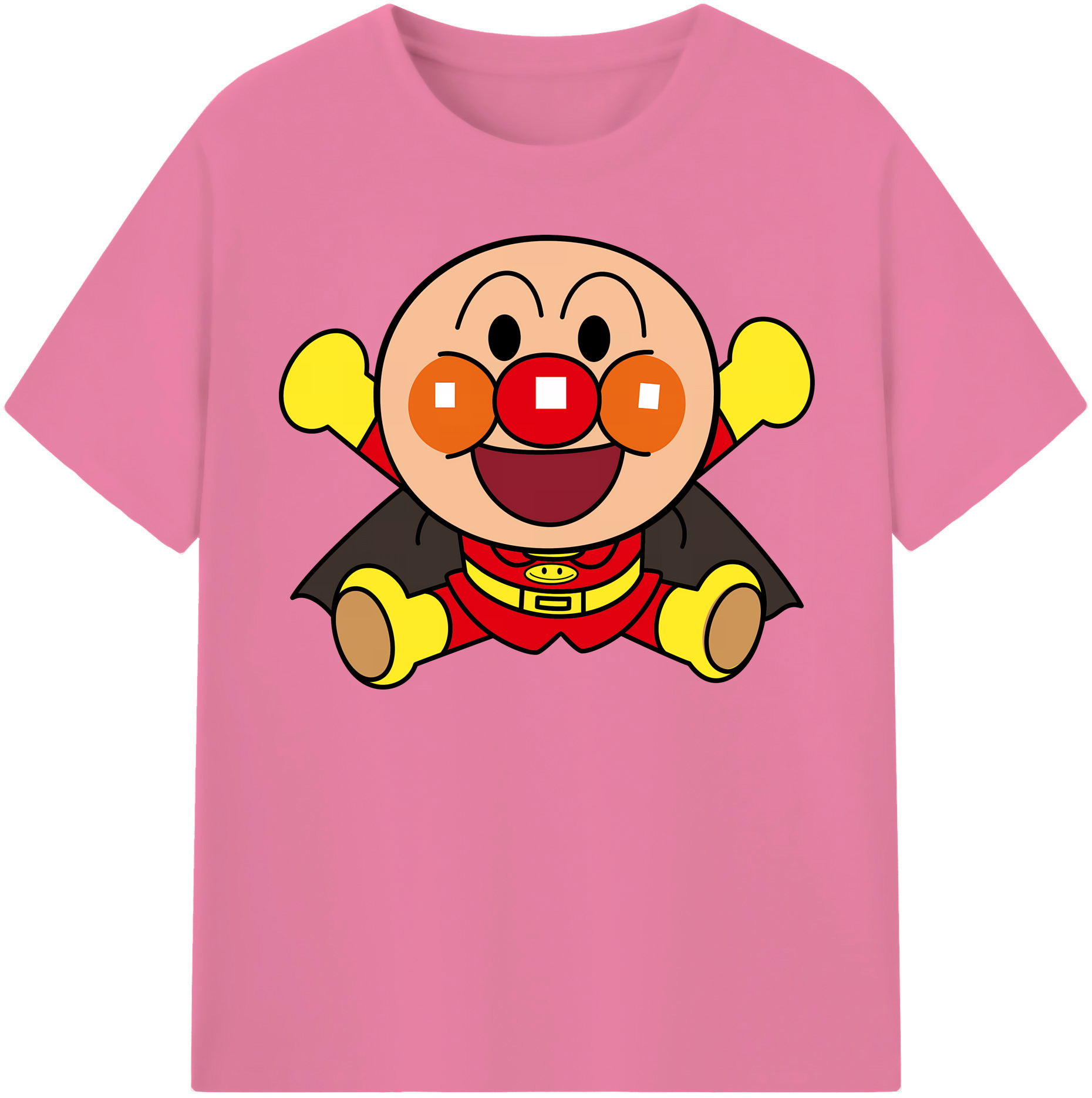 （画像用） アンパンマン Anpanman 綿100％半袖Tシャツ（フロントプリント）